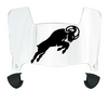 VCU Rams Mini Football Helmet Visor Shield w/ Clips - PICK VISOR & LOGO COLOR