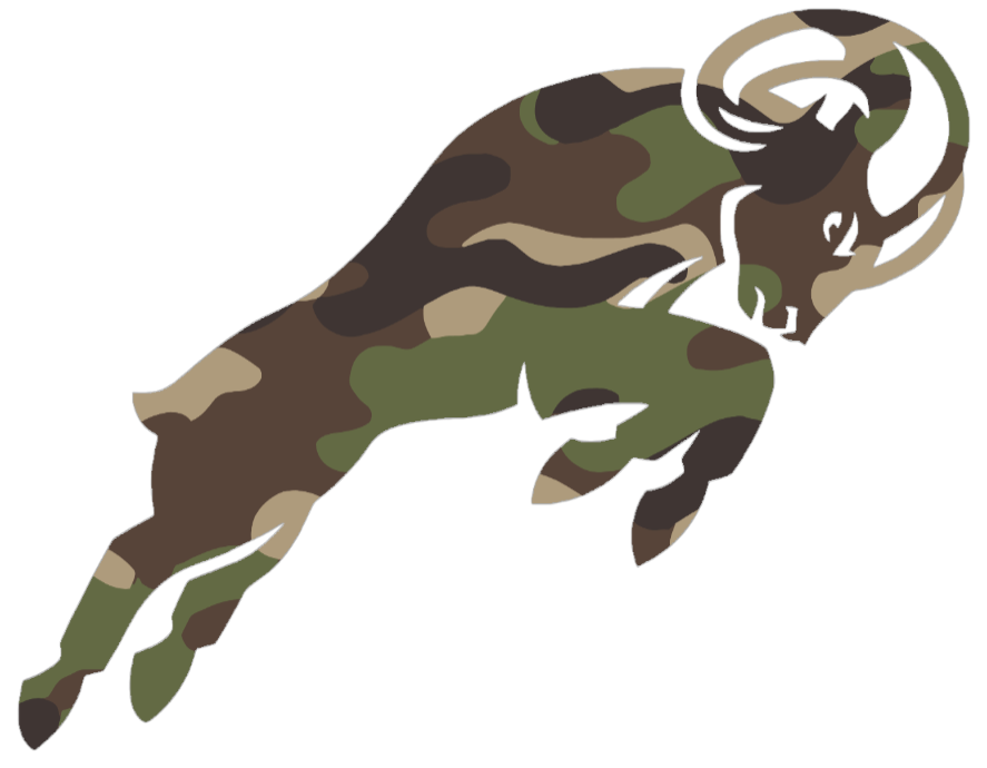VCU Virginia Commonwealth Rams Woodland Camo Camouflage Alternate Logo Premium DieCut Vinyl Decal PICK SIZE