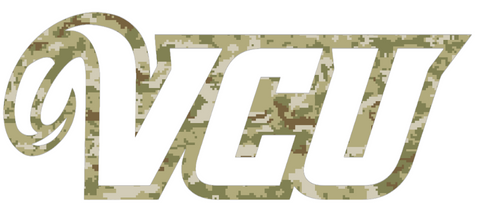 VCU Rams Team Logo Salute to Service Camouflage Camo Vinyl Decal PICK SIZE