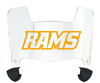 VCU Rams Mini Football Helmet Visor Shield w/ Clips - PICK VISOR & LOGO COLOR