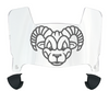 VCU Rams Mini Football Helmet Visor Shield w/ Clips - PICK VISOR & LOGO COLOR