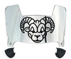 VCU Rams Mini Football Helmet Visor Shield w/ Clips - PICK VISOR & LOGO COLOR