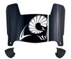 VCU Rams Mini Football Helmet Visor Shield w/ Clips - PICK VISOR & LOGO COLOR