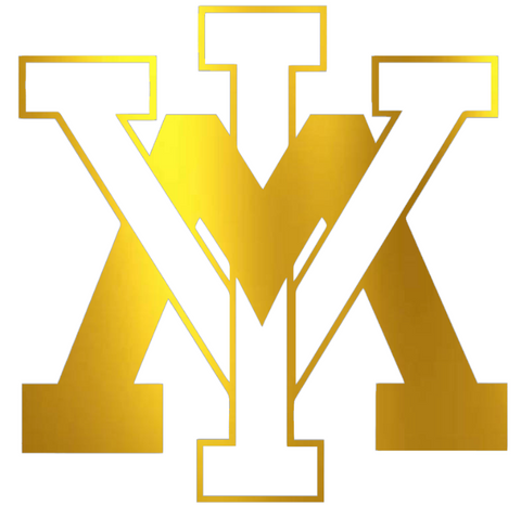 VMI Keydets GOLD CHROME MIRROR Team Logo Premium DieCut Vinyl Decal PICK SIZE