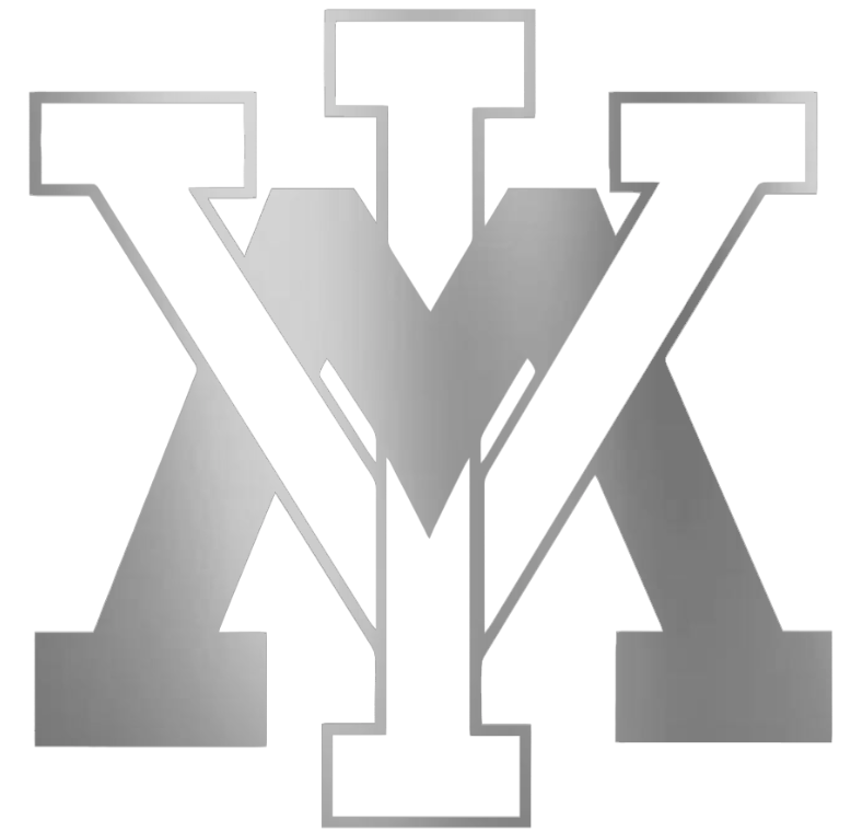 VMI Keydets SILVER CHROME MIRROR Team Logo Premium DieCut Vinyl Decal PICK SIZE