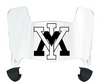 VMI Keydets Mini Football Helmet Visor Shield w/ Clips - PICK VISOR & LOGO COLOR