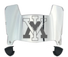VMI Keydets Mini Football Helmet Visor Shield w/ Clips - PICK VISOR & LOGO COLOR