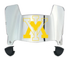 VMI Keydets Mini Football Helmet Visor Shield w/ Clips - PICK VISOR & LOGO COLOR
