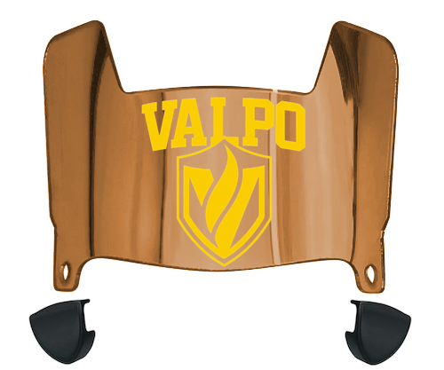Valparaiso Beacons Mini Football Helmet Visor Shield w/ Clips - PICK VISOR & LOGO COLOR