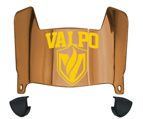 Valparaiso Beacons Mini Football Helmet Visor Shield w/ Clips - PICK VISOR & LOGO COLOR