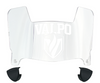 Valparaiso Beacons Mini Football Helmet Visor Shield w/ Clips - PICK VISOR & LOGO COLOR