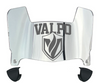 Valparaiso Beacons Mini Football Helmet Visor Shield w/ Clips - PICK VISOR & LOGO COLOR