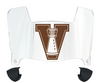 Valparaiso Beacons Mini Football Helmet Visor Shield w/ Clips - PICK VISOR & LOGO COLOR