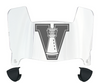 Valparaiso Beacons Mini Football Helmet Visor Shield w/ Clips - PICK VISOR & LOGO COLOR