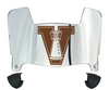Valparaiso Beacons Mini Football Helmet Visor Shield w/ Clips - PICK VISOR & LOGO COLOR