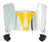 Valparaiso Beacons Mini Football Helmet Visor Shield w/ Clips - PICK VISOR & LOGO COLOR