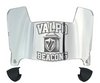 Valparaiso Beacons Mini Football Helmet Visor Shield w/ Clips - PICK VISOR & LOGO COLOR