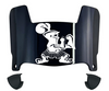 Valparaiso Beacons Mini Football Helmet Visor Shield w/ Clips - PICK VISOR & LOGO COLOR