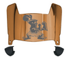 Valparaiso Beacons Mini Football Helmet Visor Shield w/ Clips - PICK VISOR & LOGO COLOR