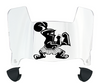 Valparaiso Beacons Mini Football Helmet Visor Shield w/ Clips - PICK VISOR & LOGO COLOR