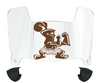 Valparaiso Beacons Mini Football Helmet Visor Shield w/ Clips - PICK VISOR & LOGO COLOR