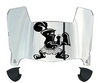 Valparaiso Beacons Mini Football Helmet Visor Shield w/ Clips - PICK VISOR & LOGO COLOR