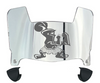 Valparaiso Beacons Mini Football Helmet Visor Shield w/ Clips - PICK VISOR & LOGO COLOR