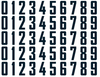 Vancouver Canucks Helmet Jersey Style Vinyl Number Decal Sheet Set of 50 #0-9 - Pick Color & Size
