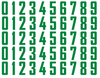 Vancouver Canucks Helmet Jersey Style Vinyl Number Decal Sheet Set of 50 #0-9 - Pick Color & Size