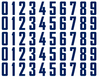 Vancouver Canucks Helmet Jersey Style Vinyl Number Decal Sheet Set of 50 #0-9 - Pick Color & Size