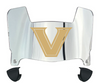 Vanderbilt Commodores Mini Football Helmet Visor Shield w/ Clips - PICK VISOR & LOGO COLOR