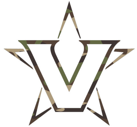 Vanderbilt Commodores Woodland Camo Camouflage Alternate Logo Premium DieCut Vinyl Decal PICK SIZE