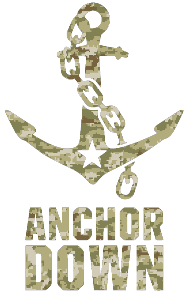 Vanderbilt Commodores Anchor Down Logo Salute to Service Camouflage Camo Vinyl Decal PICK SIZE
