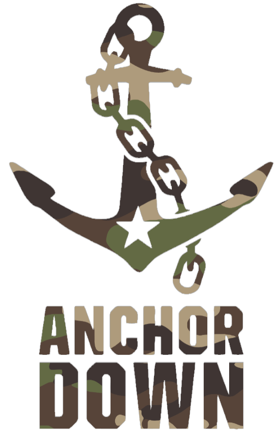 Vanderbilt Commodores Woodland Camo Camouflage Anchor Down Logo Premium DieCut Vinyl Decal PICK SIZE