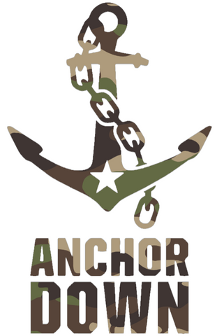 Vanderbilt Commodores Woodland Camo Camouflage Anchor Down Logo Premium DieCut Vinyl Decal PICK SIZE