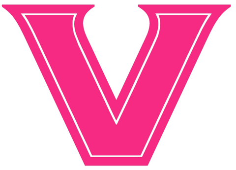 Vanderbilt Commodores HOT PINK Team Logo Premium DieCut Vinyl Decal PICK SIZE