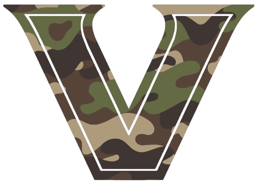 Vanderbilt Commodores Woodland Camo Camouflage Team Logo Premium DieCut Vinyl Decal PICK SIZE
