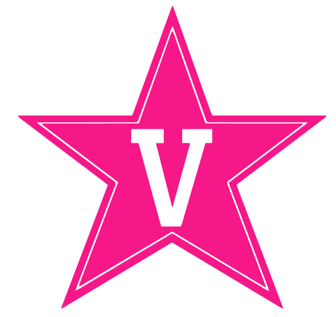 Vanderbilt Commodores Hot Pink Retro Throwback Logo Premium DieCut Vinyl Decal PICK SIZE