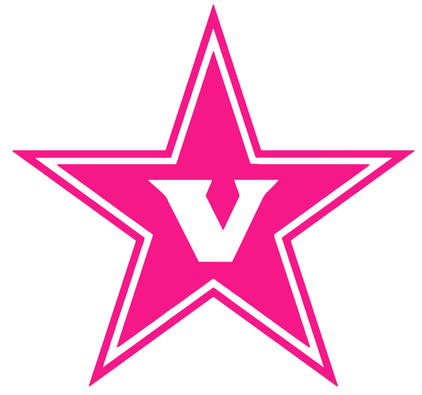 Vanderbilt Commodores Hot Pink Retro Throwback Logo Premium DieCut Vinyl Decal PICK SIZE