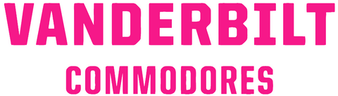 Vanderbilt Commodores Hot Pink Team Name Logo Premium DieCut Vinyl Decal PICK SIZE