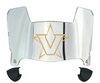 Vanderbilt Commodores Mini Football Helmet Visor Shield w/ Clips - PICK VISOR & LOGO COLOR