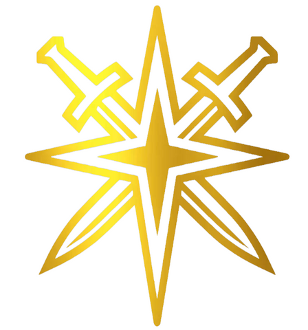 Vegas Golden Knights GOLD CHROME MIRROR Alternate Logo Premium DieCut Vinyl Decal PICK SIZE