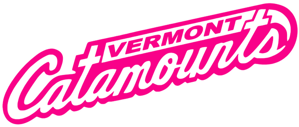 Vermont Catamounts Hot Pink Team Name Logo Premium DieCut Vinyl Decal PICK SIZE
