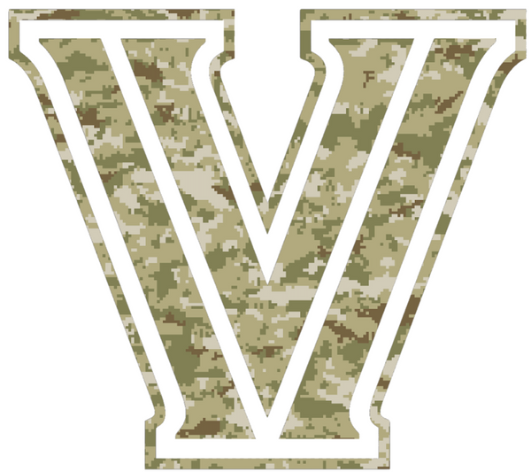 Villanova Wildcats Team Logo Salute to Service Camouflage Camo Vinyl Decal PICK SIZE