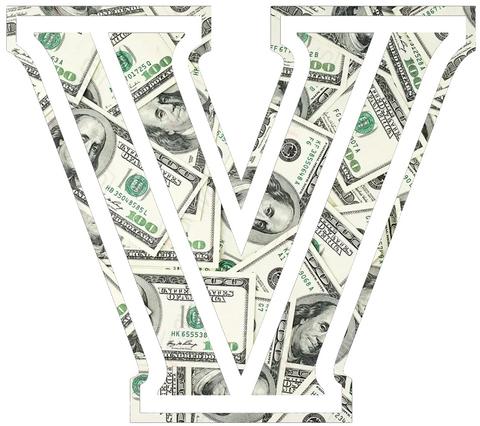Villanova Wildcats Team Logo Money Print Premium DieCut Vinyl Decal PICK SIZE