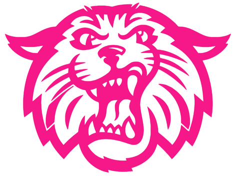 Villanova Wildcats Hot Pink Mascot Logo Premium DieCut Vinyl Decal PICK SIZE