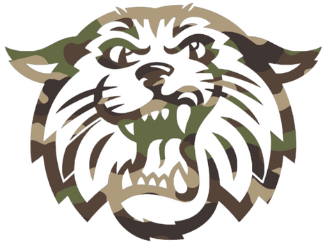 Villanova Wildcats Woodland Camo Camouflage Mascot Logo Premium DieCut Vinyl Decal PICK SIZE