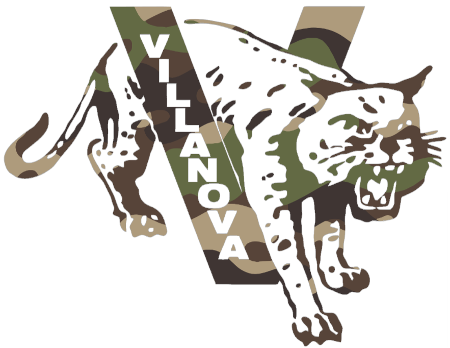 Villanova Wildcats Woodland Camo Camouflage Retro Throwback Logo Premium DieCut Vinyl Decal PICK SIZE