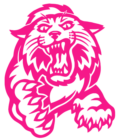 Villanova Wildcats Hot Pink Retro Throwback Logo Premium DieCut Vinyl Decal PICK SIZE