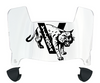 Villanova Wildcats Mini Football Helmet Visor Shield w/ Clips - PICK VISOR & LOGO COLOR